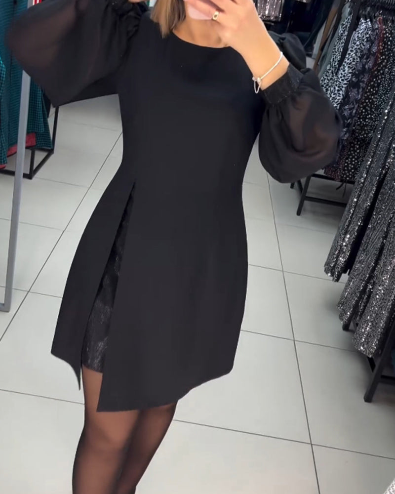 🌷Limited Time 73% OFF💞Elegant Puff Sleeve Dress-2