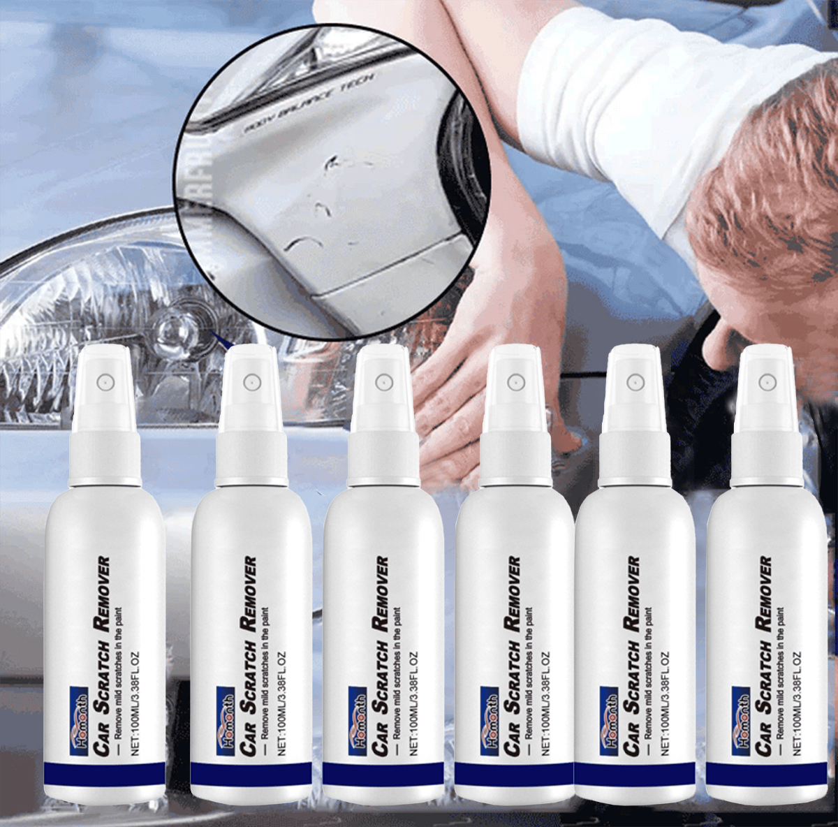 🔥Car paint scratch repair spray🚙Suitable For All Colors Car Paint-5