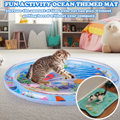 🐱 Interactive Water Sensory Cat Play Mat ✨