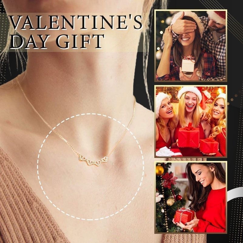 🎁Best Chrstmas Gift🎁 Lucky four-leaf clover & heart-shaped necklace-2