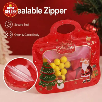 🎅LAST DAY SALE ✨50K+ SOLD!🎄Bestseller Self-Sealing Christmas Candy and Cookie Bags🍪for Holiday Gifts, Biscuits and Seasonal Treats🎁