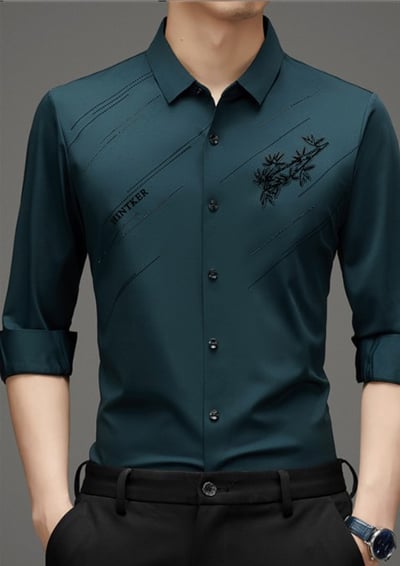 🎁Exquisite Gift💘Men's Velvet Thickened Seamless Flocking Shirt（48% OFF）-1