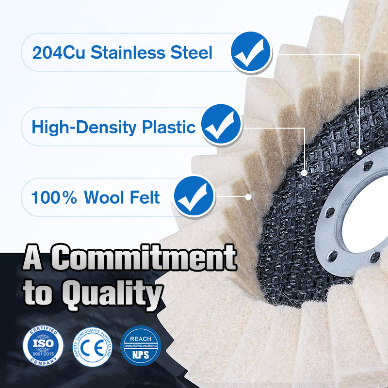 Wool Felt Flap Polishing Disc-4
