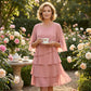 🎁Women's Elegant Layered Ruffle Sleeve Dress – Effortless Style for Every Occasion💃-4