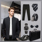 ✨Fall New Arrivals ✨Men's Standing Collar Zipper Casual Jacket-3