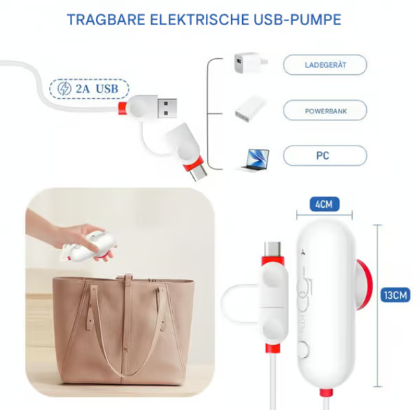 🧳   Pack of 6 Compression Bags for USB Electric Vacuum Cleaner – Space-Saving Storage, Airtight Seal, Reusable & Durable 🌀-4