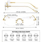 Hot Sale🔥Anti Blue Light Rimless Glasses-5