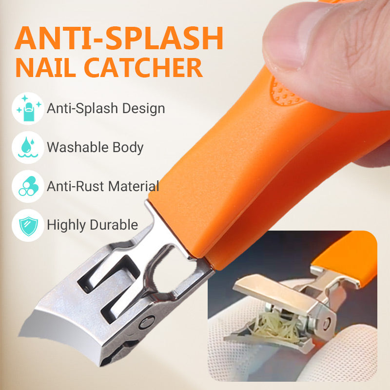 ❤️BUY 2 FREE SHIPPING✈️ Wide Jaw Opening Anti-Splash Slanted Nail Clipper-4