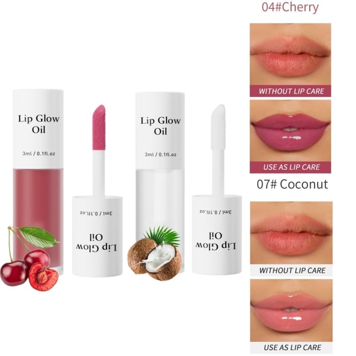 ⏳2026 NEW YEAR BUY MORE SAVE MORE✨ONLY ￡9.99!!!💋Tinted Lip Glow Oil - For Lush, Hydrated Lips with a Natural Glow! 💖-37
