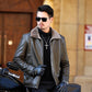 ❄️Winter Specials❄️ Men's Faux Fur Lined PU Leather Warm Jacket-6