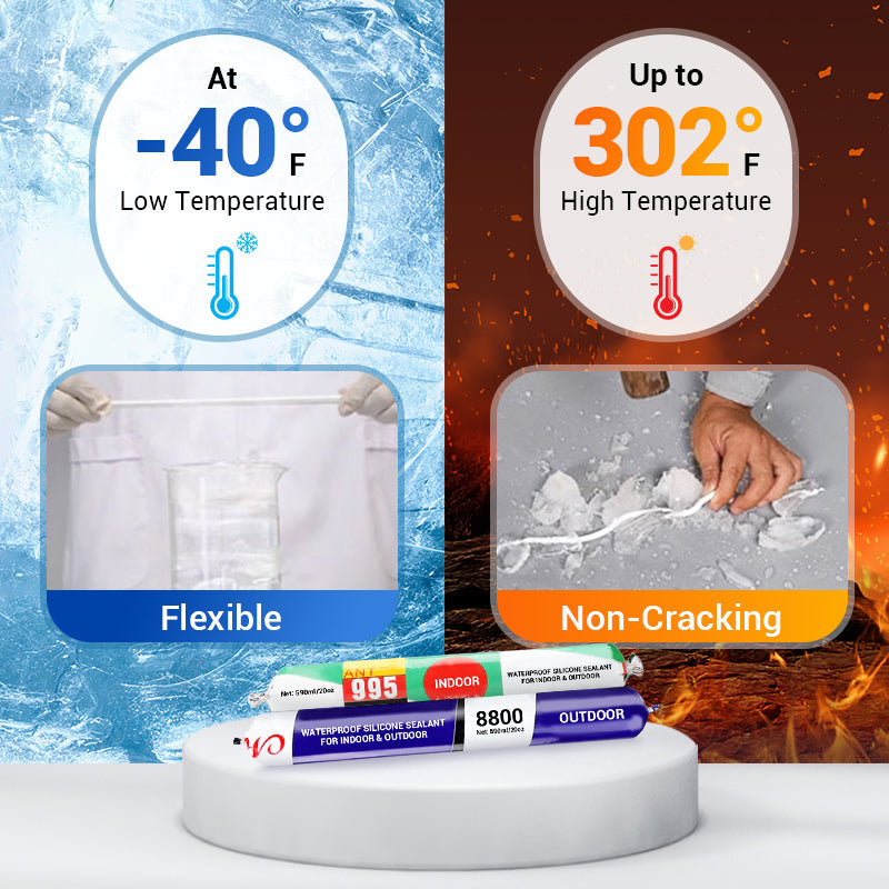🔥2025 New Upgrades🔥Waterproof Silicone Sealant for Indoor & Outdoor-3