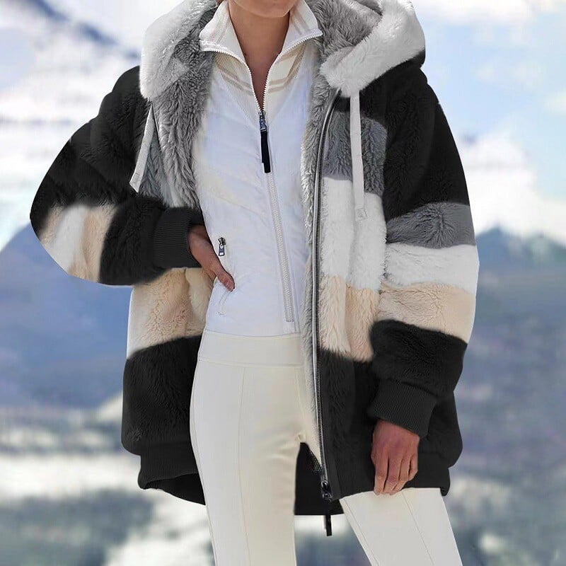 🍂Fall Specials🎅Contrasting Padded Coat🐑-7