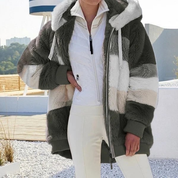 🍂Fall Specials🎅Contrasting Padded Coat🐑-11