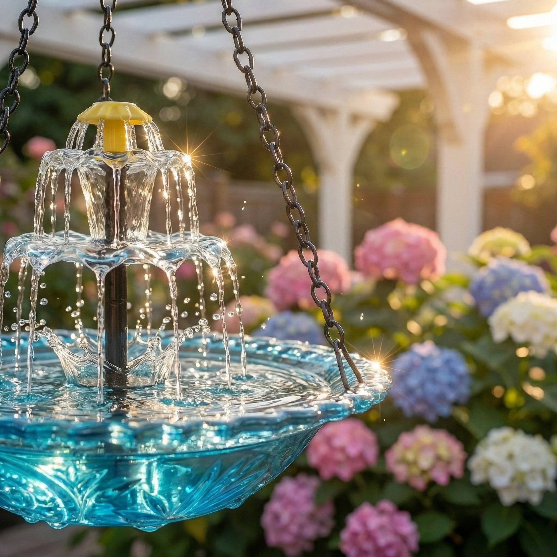 ✨2026 Spring special offer 80% off-🐦Solar Cascade Hanging Bird Bath Fountain-4