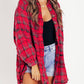🔥Hot Sale 68% OFF🔥🏆Women's Mineral Washed Button Down Plaid Shirt