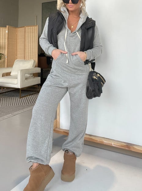 🔥HOT SALE 56% OFF🔥 Cozy Days French Terry Jumpsuit-6