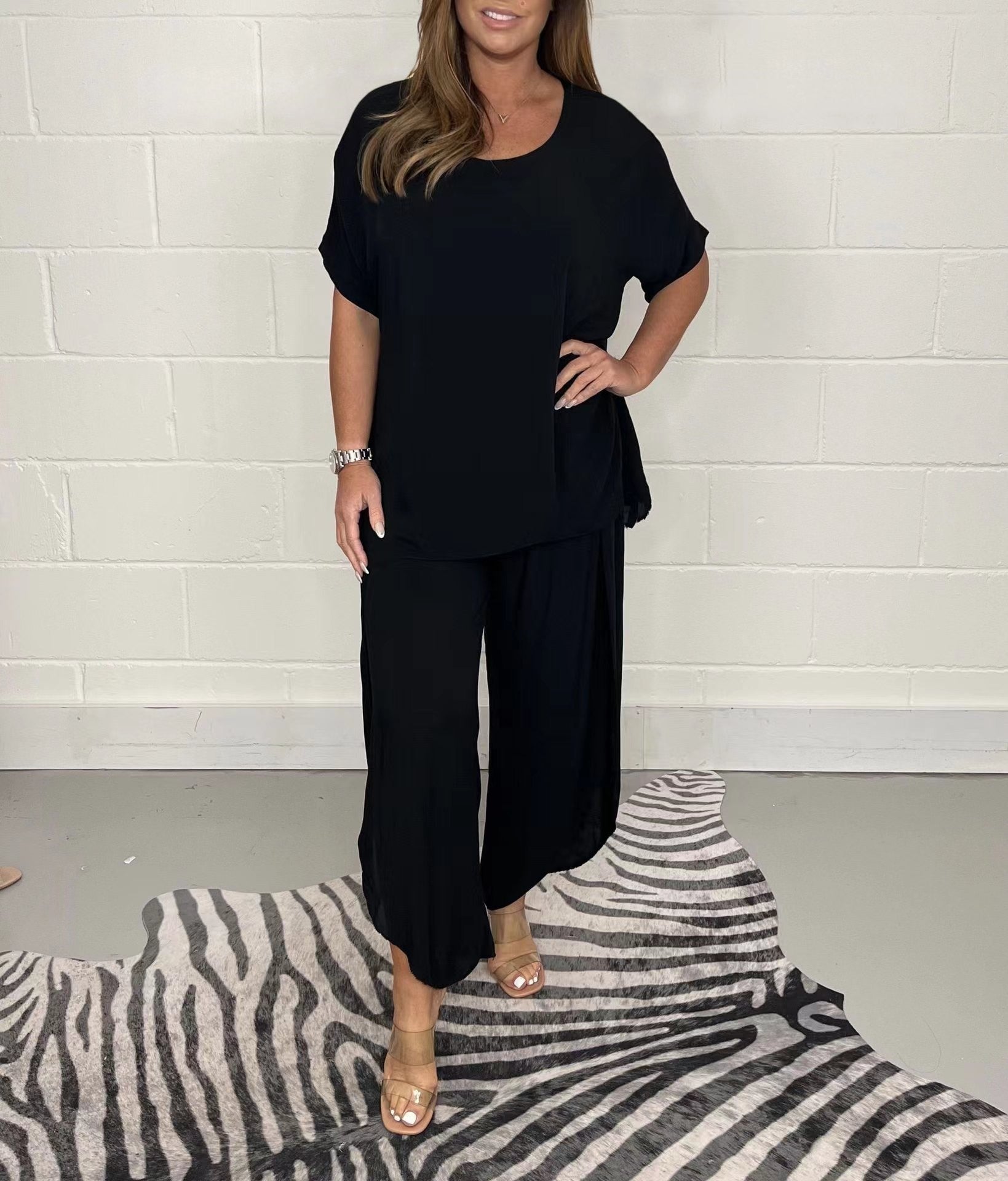 Limited Time 55% Off🔥🎁Floaty 2 Piece Sleeved Trouser Set-6
