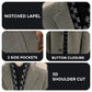 🎅Christmas Pre-sale🎁Men’s Stylish Notched Lapel Winter Tweed Jacket with White Duck Down Lining-5