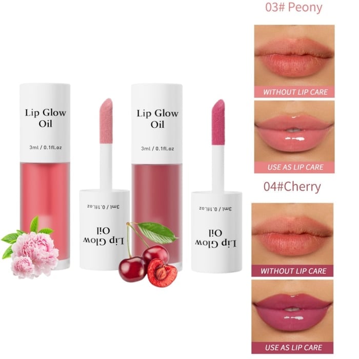 ⏳2026 NEW YEAR BUY MORE SAVE MORE✨ONLY ￡9.99!!!💋Tinted Lip Glow Oil - For Lush, Hydrated Lips with a Natural Glow! 💖-30