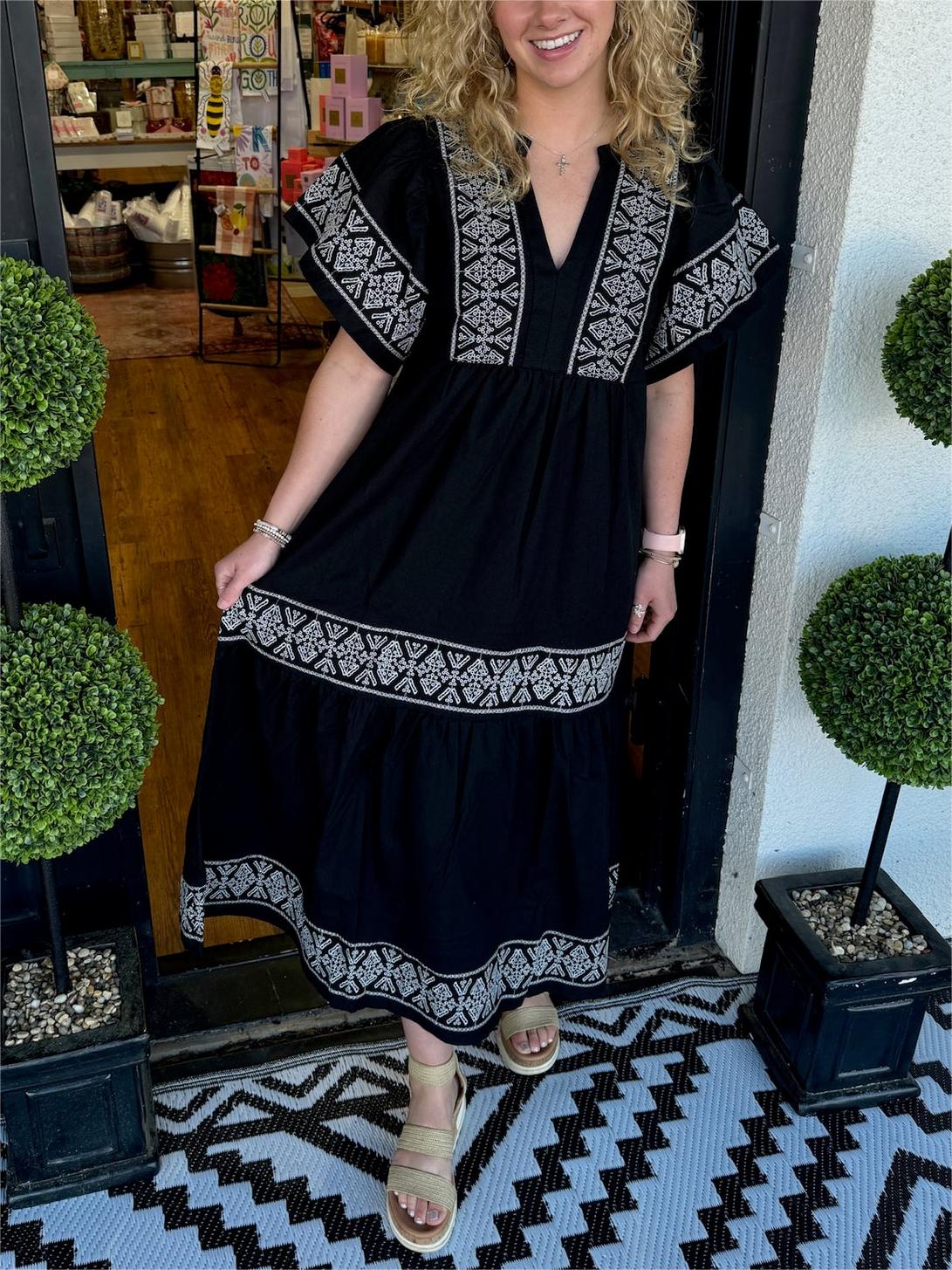 BEST SELLING 52%OFF💝2024 Women's V-Neck Boho Maxi Dress💝-1