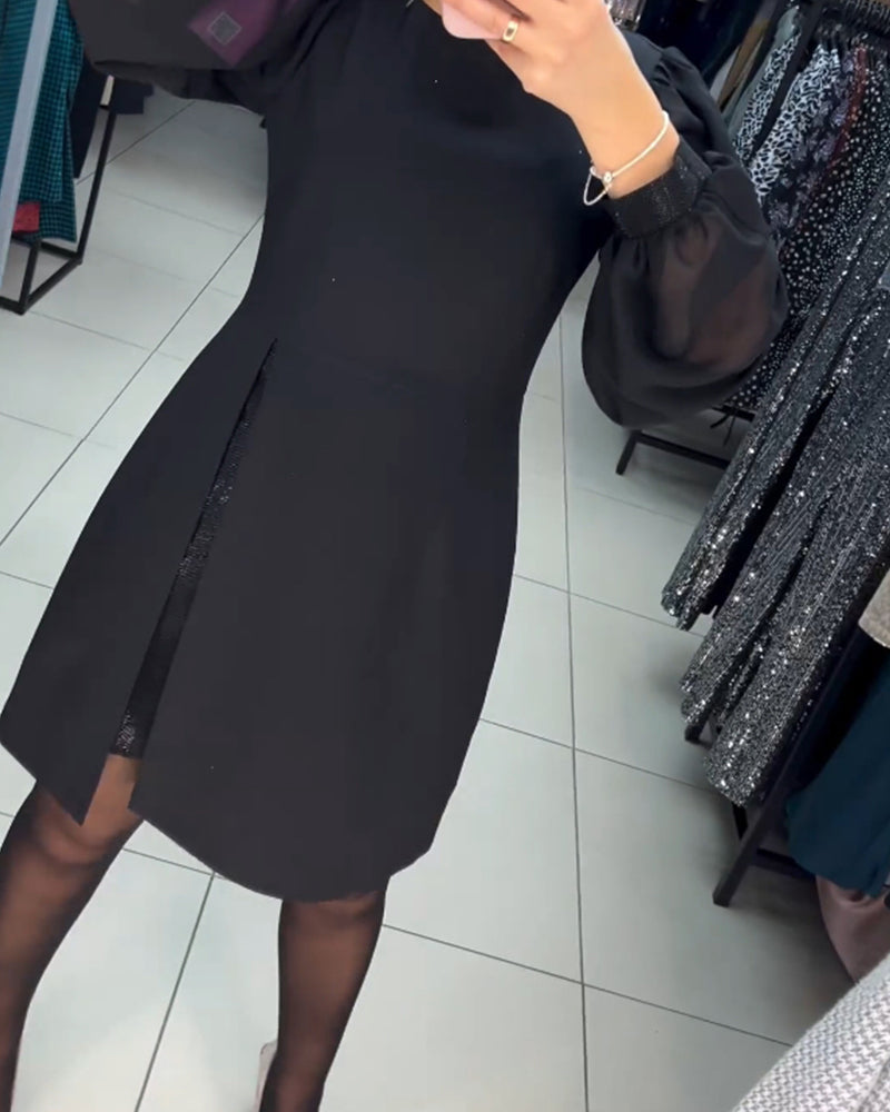 🌷Limited Time 73% OFF💞Elegant Puff Sleeve Dress-4