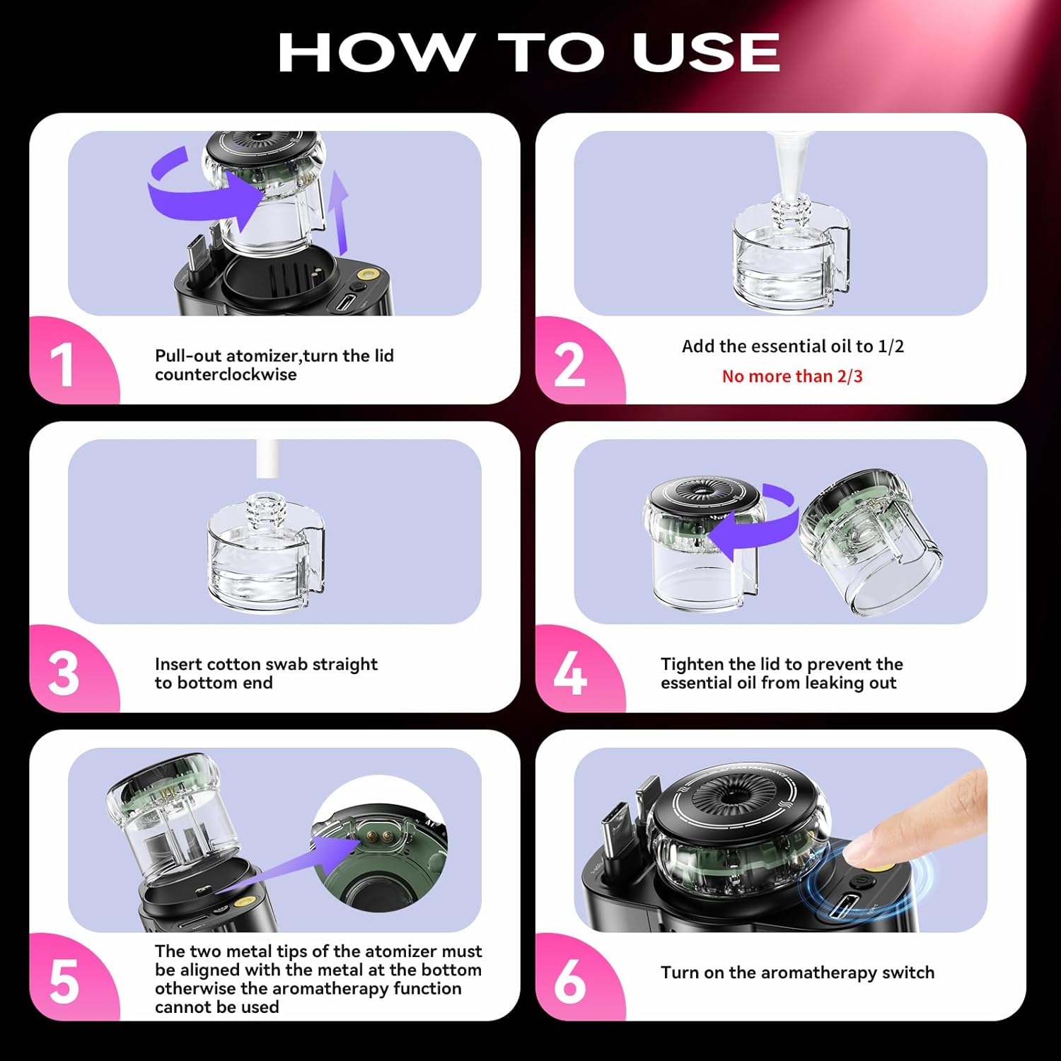 🔋Limited Time Promotion 50% OFF⚡5-in-1 Charger & Aroma Diffuser & Starlight Ceiling-7