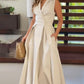 🔥Hot Sale 33% off💃Sleeveless Solid Color Lapel Midi Dresses✈️Buy 2 free shipping-3