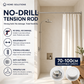 🛏️🔧Adjustable No-Drill Tension Rod – Damage-Free Install, Anti-Slip & Multi-Purpose, Max 15KG Load 🏠