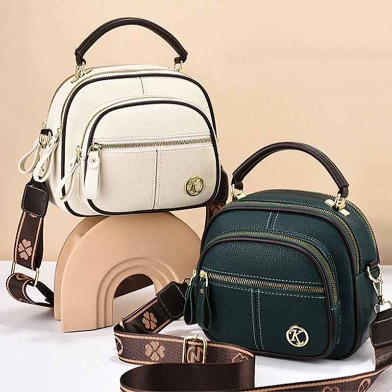 👜 New Arrival-✨Classic Multifunctional Compartments Adjustable Wide Shoulder Strap PU Leather Crossbody Bag-6