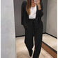 ⏳Limited Sale 50% OFF🌸Women's Knitted Buttoned Jacket and Pants Two-piece Set-10