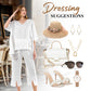 💥Last Day 50% OFF💥Women's Cotton Linen V-Neck 2-Piece Set-6