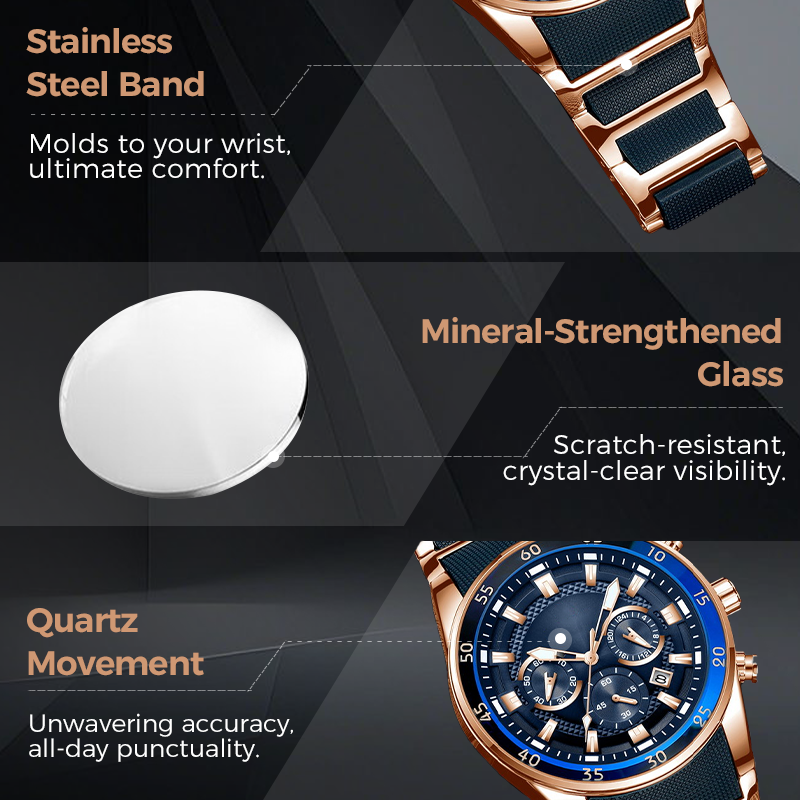 ⏳Time-limited Special⌛Men's Waterproof Multifunctional Quartz Watch-6