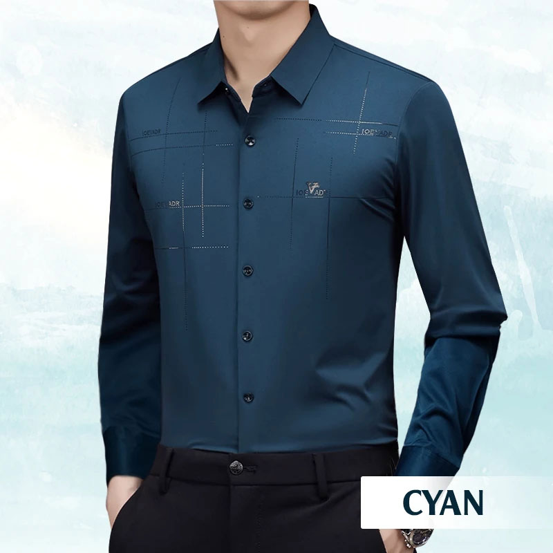 🔥HOT SALE 50% OFF🔥Men's Breathable Ice-Silk Stretch Shirt-2