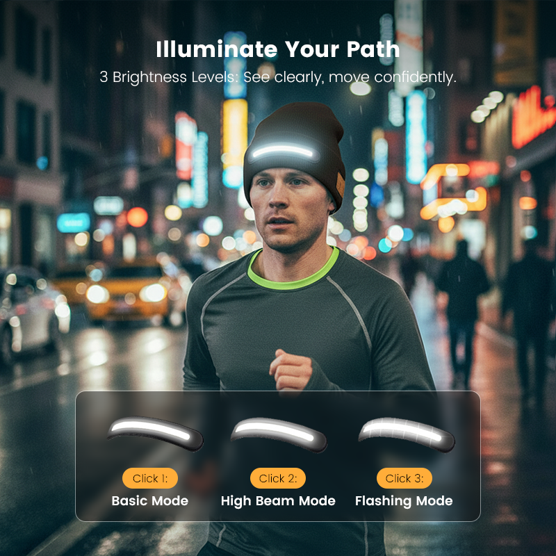 ✨New Arrival✨Rechargeable Bluetooth Beanie Hat with Light