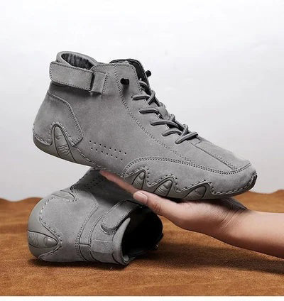 🔥HOT Sale🔥 Italian Handmade Suede Velcro High Boots-6
