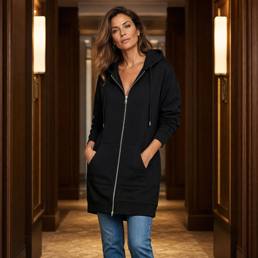 🔥 2026 Fall New Arrival Women’s Cozy Zip-Up Hoodie – 🍂Casual Everyday Layering Jacket