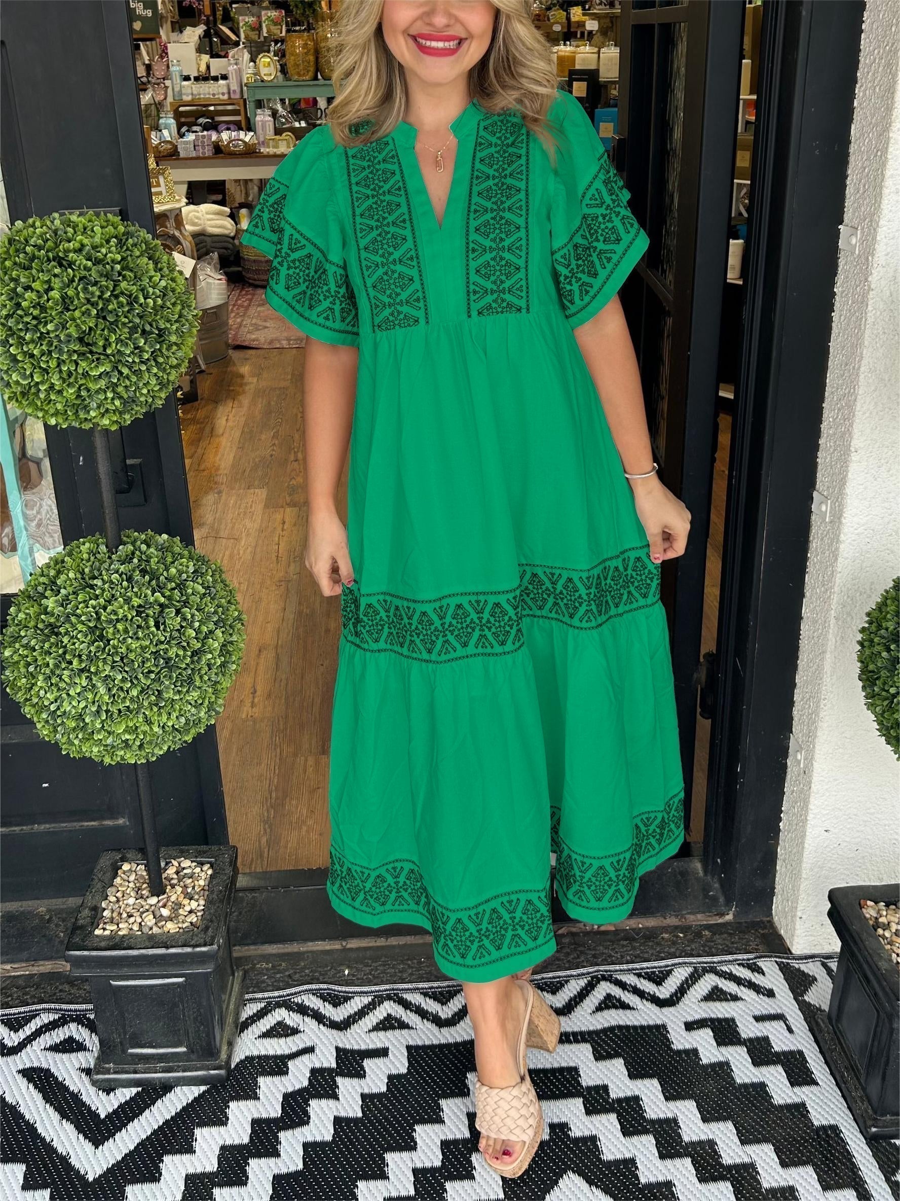 BEST SELLING 52%OFF💝2024 Women's V-Neck Boho Maxi Dress💝-7
