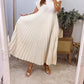 🔥HOT SALE🔥Sleeveless pleated simple solid colour dress-10