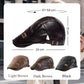 🔥Give the elders a warm winter🍃Plush leather beret-7