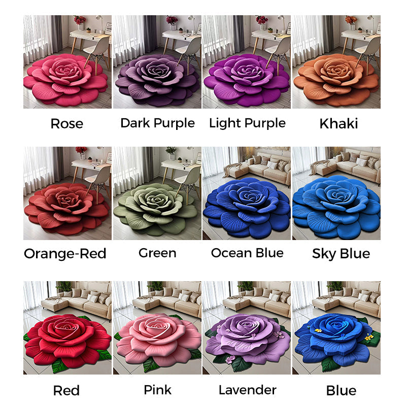 🌺Limited Time Offer🌺Floral Plush & Diatomaceous Earth Floor Mat-7