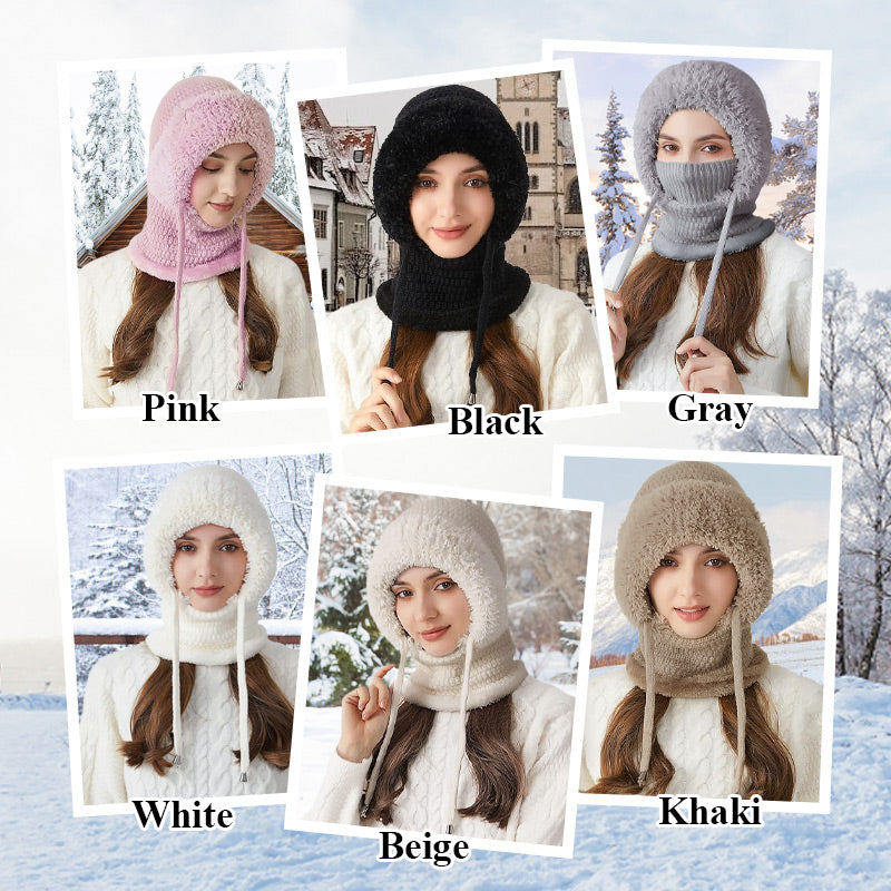 ❄️Women's Outdoors Windproof Scarf Hat-7