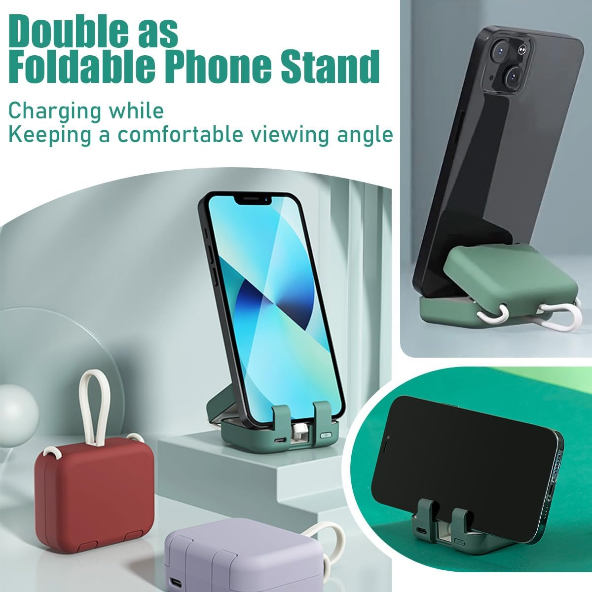 Portable Wireless Charging Treasure Mobile Phone Holder⚡🎉Free Shipping For Two Pieces🌸