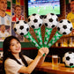 ⚽🏆 50pcs 2026 World Cup Party Set 4 Soccer Headbands 4 Cheer Sticks 🎉🎈 Foil Balloons Photo Backdrop-5