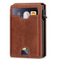 ✨AirTag Wallet for Men - with Pop Up Aluminum Case Money Clip Slim Leather Slots Credit Card Holder RFID Blocking Bifold Minimalist Wallet