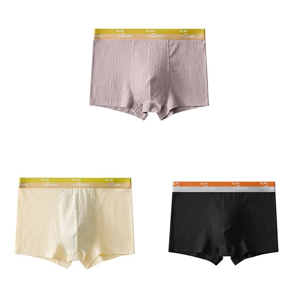 🔥HOT Sale🔥🎉Bubble Cotton Men's Boxer Briefs Antibacterial Breathable Sweat Absorbent🎉-15