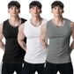 🔥 Men's  Wide Strap Ribbed Tank Top
