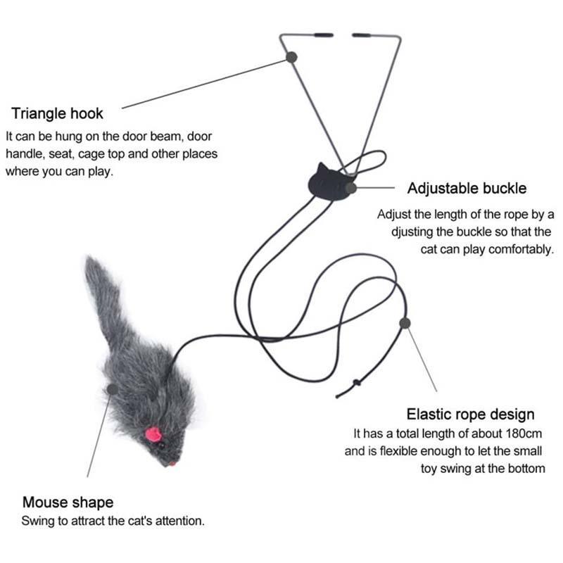 🔥Clearance Sale🔥Hanging Cat Scratch Mouse-2