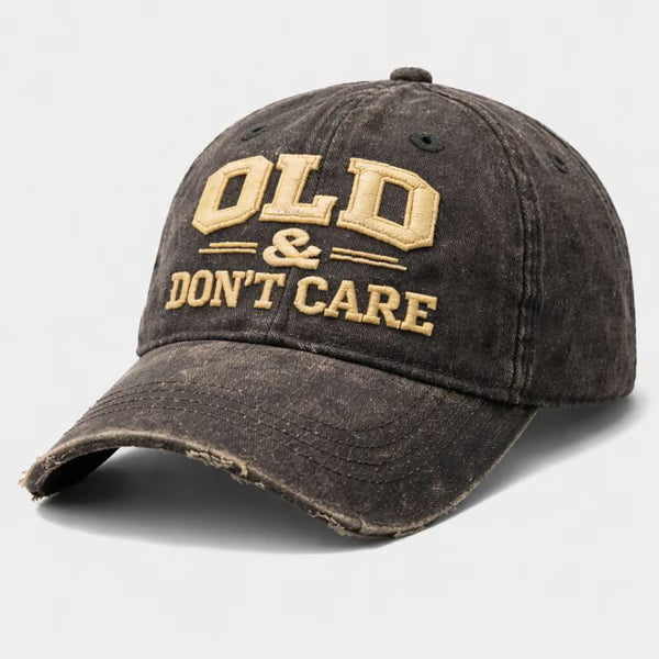 🖤2026 New Year · 30% OFF🖤Vintage Distressed “OLD & DON’T CARE” Cap-7