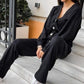 ⏳Limited Sale 50% OFF🌸Women's Knitted Buttoned Jacket and Pants Two-piece Set-11