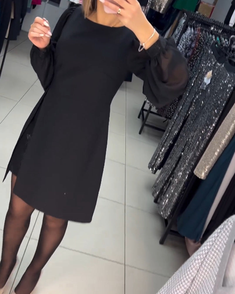 🌷Limited Time 73% OFF💞Elegant Puff Sleeve Dress-7
